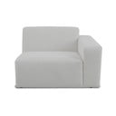 Iš boucle modulinė sofa baltos spalvos (su dešiniuoju kampu) Roxy – Scandic