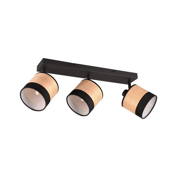 Lubinis šviestuvas juodos spalvos/natūralios spalvos ø 12 cm Bolzano – Reality-image-1