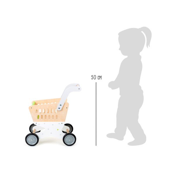 Vaikiškas medinis pirkinių krepšelis Legler Shopping-image-4