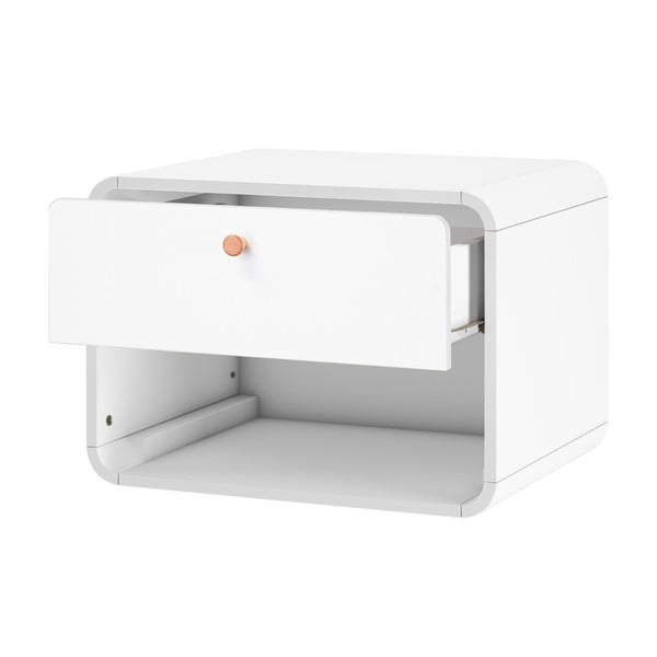 Baltas pakabinamas naktinis staliukas Støra Cassie-image-1