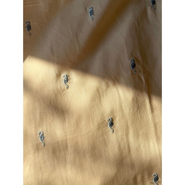 Šviesiai geltonos spalvos iš organiškos medvilnės vaikiška patalynė vaikiškai lovai 70x100 cm Sea Garden – Cam Cam Copenhagen-image-4