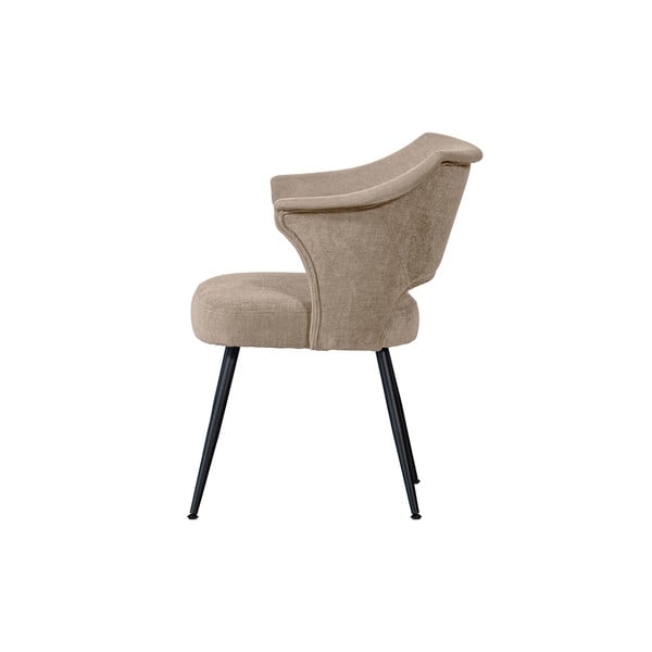 Valgomojo kėdės iš aksomo smėlio spalvos 2 vnt. Sits – Basiclabel -image-3