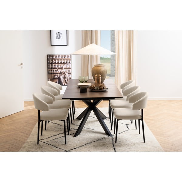 Iš keramikos prailginamas valgomojo stalas 90x210 cm Irwine – Actona-image-3