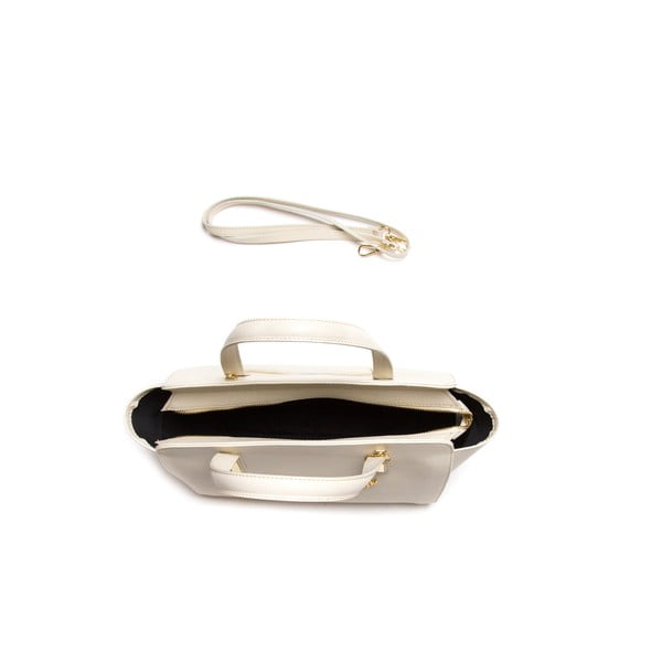 Luisa Vanini 421 Smėlio spalvos odinė rankinė-image-3