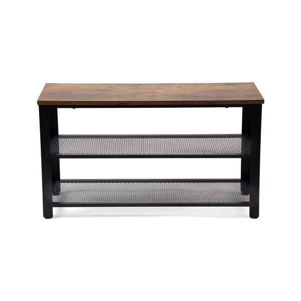 Juodos spalvos iš plieno spintelė batams 80x45x30 cm Arne – Bonami Essentials-image-2