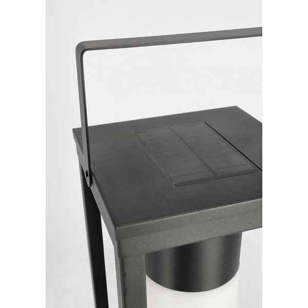 Juodos spalvos LED žibintas saulės baterijos/USB (aukštis 75 cm) Solar – Bizzotto-image-3