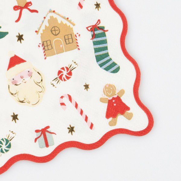 Iš popieriaus servetėlės 16 vnt. Jolly Christmas – Meri Meri-image-1