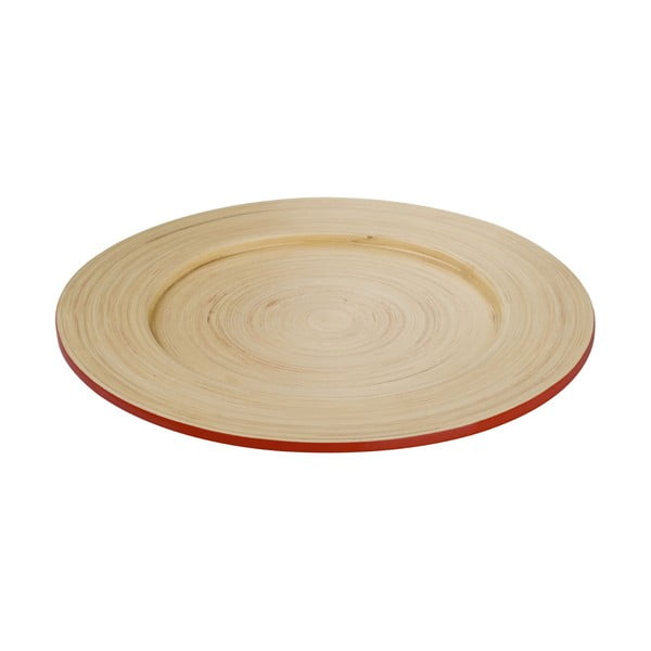 Bambukinė lėkštė Premier Housewares Kyoto Red Bamboo Plate
