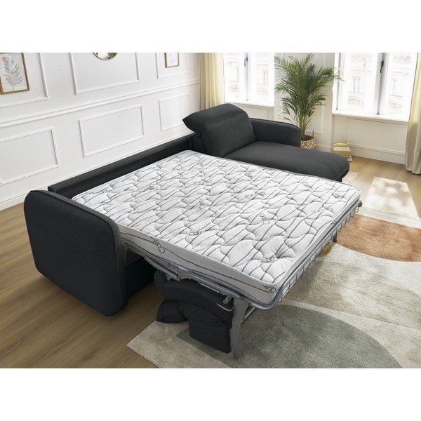 Juodos spalvos sofa 216 cm Achille – Bobochic Paris-image-1