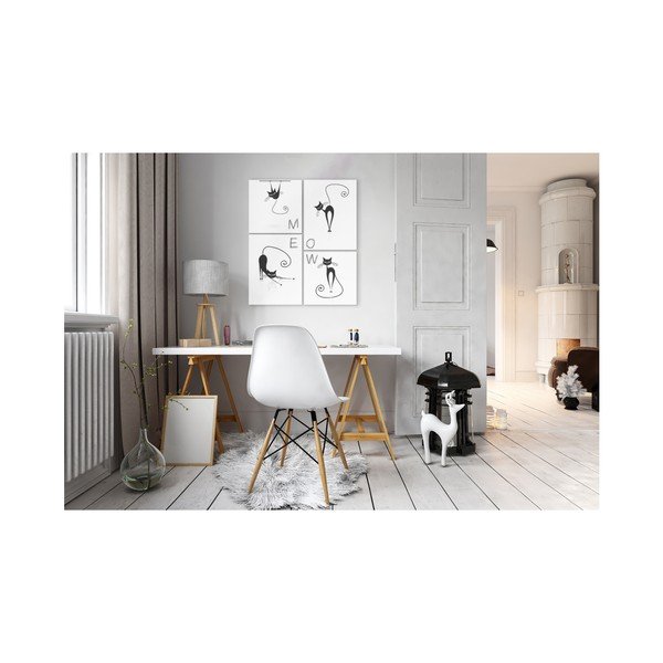 Daugiasluoksnis paveikslas "Styler Scandi Cats", 64 x 74 cm-image-1