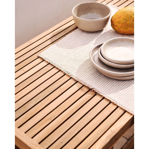 Iš tikmedžio masyvo sodo baro stalas 140x70 cm Canadell – Kave Home-image-4