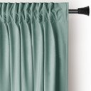 Šviesiai žalios spalvos iš velveto pritemdymas (dalinis užtemimas) užuolaida 140x245 cm Pleat – Restilo