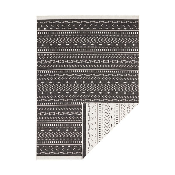 Juodos ir kreminės spalvos dvipusis lauko kilimas NORTHRUGS Kuba, 290 x 200 cm-image-2