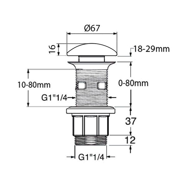 Kamštis kriauklei Blok – Sapho-image-1