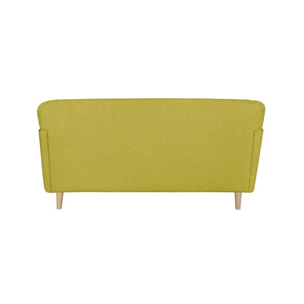 Geltona dviejų vietų sofa "Kooko Home Funk-image-3