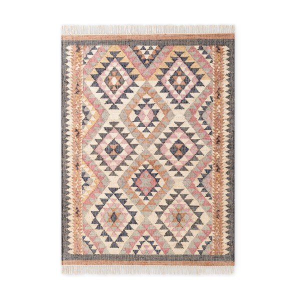 Rankų darbo pilkos spalvos iš džiuto kilimas 120x170 cm Roya Parsa – Elle Decoration