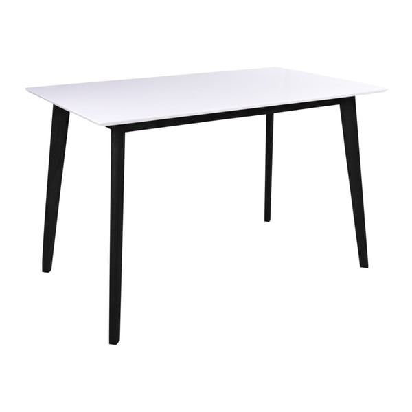 Baltas valgomojo stalas su juoda konstrukcija Bonami Essentials Vojens, 120 x 70 cm-image-1