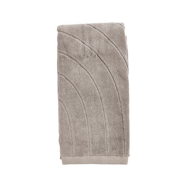 Iš frote audinio iš medvilnės rankšluostis pilkos spalvos 50x100 cm Time – Zone
