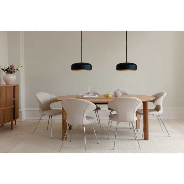 Kabantis šviestuvas juodos spalvos LED su metaliniu gaubtu ø 40 cm Hazel medium – UMAGE-image-3