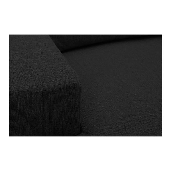 Juoda kampinė sofa "Windsor & Co Sofas Daphne", kairysis kampas-image-1