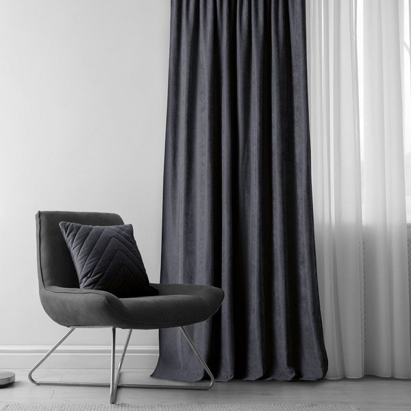 Antracito spalvos užuolaidos 140x270 cm Milana - Homede-image-1