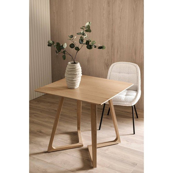 Iš ąžuolo masyvo valgomojo stalas 75x80 cm Gradie – Ellos Home-image-1
