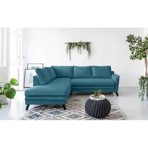 Turkio spalvos sofa-lova Miuform Charming Charlie L, kairysis kampas-image-1