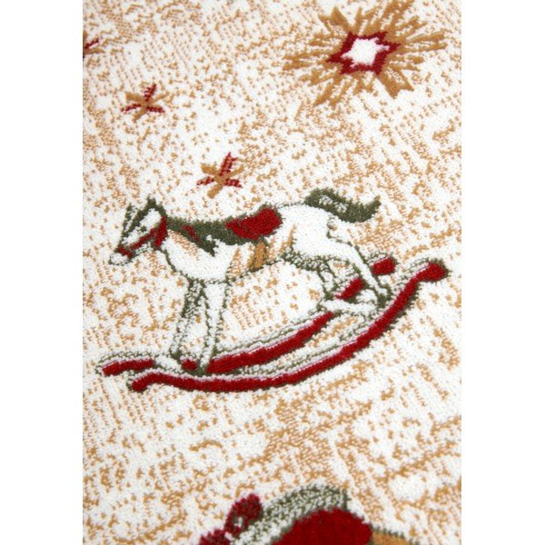 Iš medvilnės mišinio kilimas raudonos spalvos su Kalėdų motyvu 50x80 cm Toy's Delight Red Christmas – Villeroy&Boch-image-2