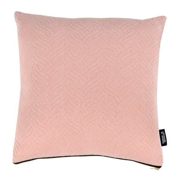 Rožinė pagalvėlė su medvilnės mišiniu "House Nordic Ferrel", 45 x 45 cm