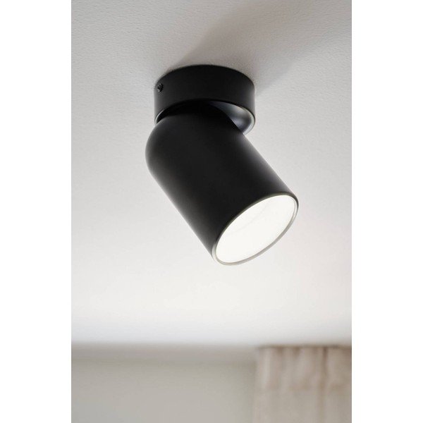 Juodos spalvos iš metalo taškinis šviestuvas su sulankstoma konstrukcija/su pritemdymo funkcija ø 10,5 cm Ara – Jotex-image-1