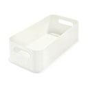 Balta dėžutė su rankenomis iDesign Eco, 21,3 x 43 cm
