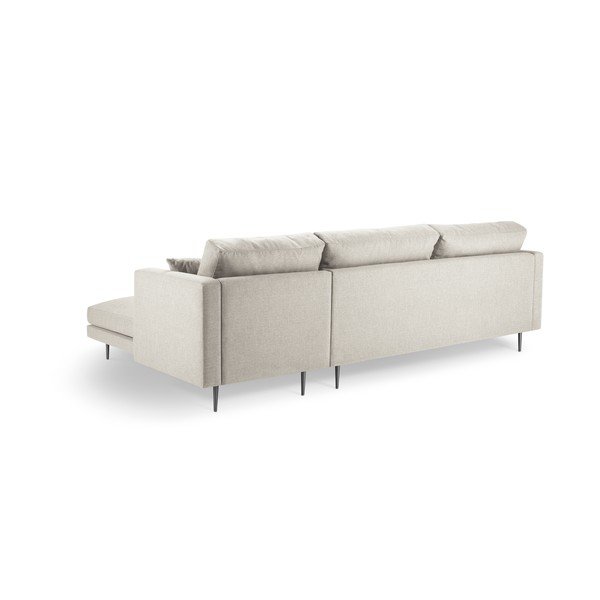 Smėlio spalvos kampinė sofa Milo Casa Piero, kampas dešinėje-image-4