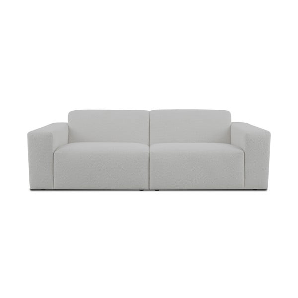 Iš boucle sofa baltos spalvos 228 cm Roxy – Scandic