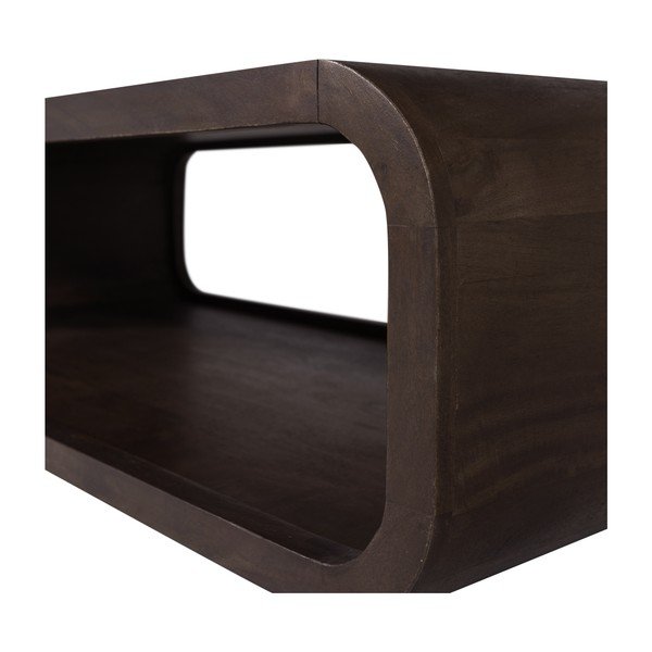 Tamsios natūralios spalvos iš mango masyvo kavos staliukas 60x120 cm Kinu – WOOOD-image-4