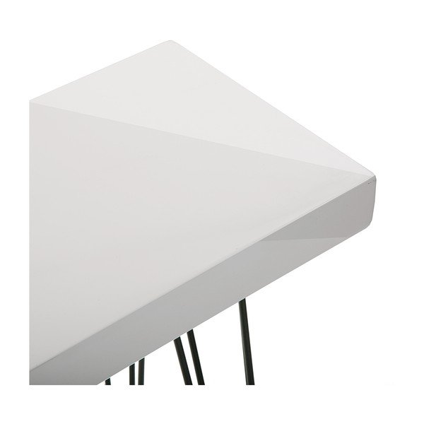 Versa Dallas baltas medinis stalas, 110 x 25 cm-image-4