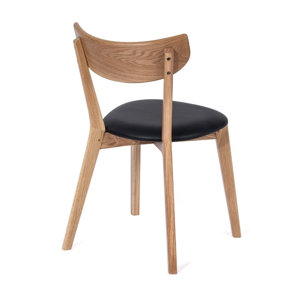 Ąžuolinė valgomojo kėdė su juoda sėdyne Arch - Bonami Selection-image-1