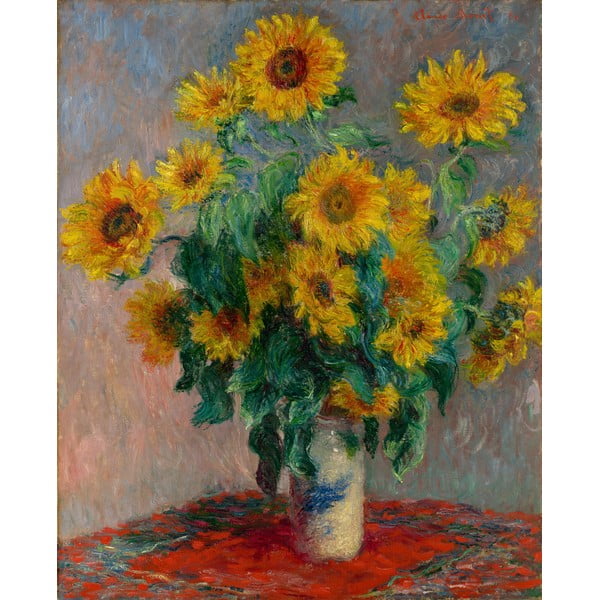 Claude Monet reprodukcija Bouquet of Sunflowers, 50 x 40 cm