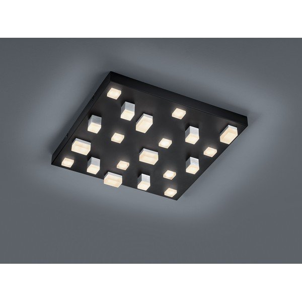 Lubinis šviestuvas juodos spalvos LED 45x45 cm su metaliniu gaubtu Civeto – CINQUE-image-1