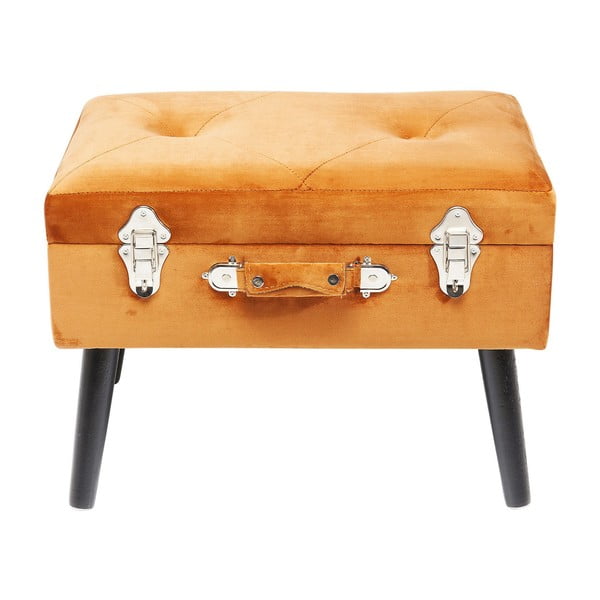 Oranžinė "Kare Design" lagamino kėdė