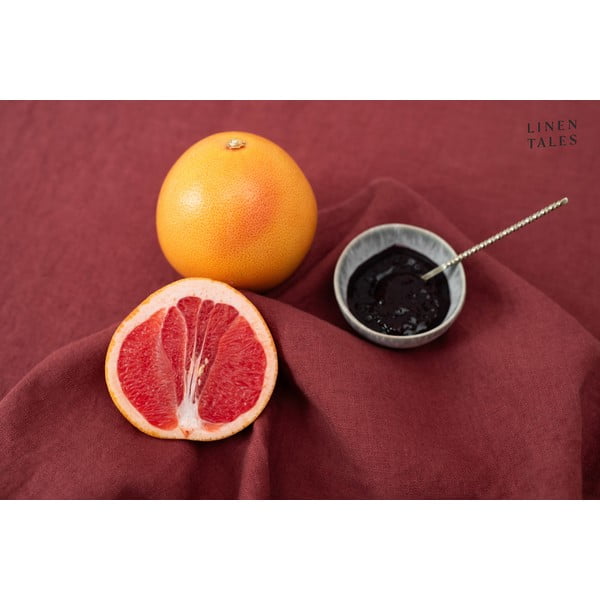 Iš lino virtuvės rankšluostis 45x65 cm Marsala – Linen Tales-image-2