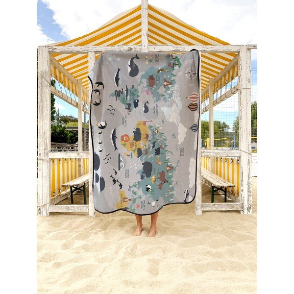 Iš mikropluošto iškylai antklodė ir pledas 145x180 cm Travel Around The World – Butter Kings-image-2