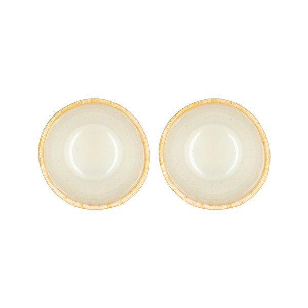 Puodeliai kreminės spalvos iš akmens masės 2 vnt. espreso 80 ml Styles – Villa Collection-image-2