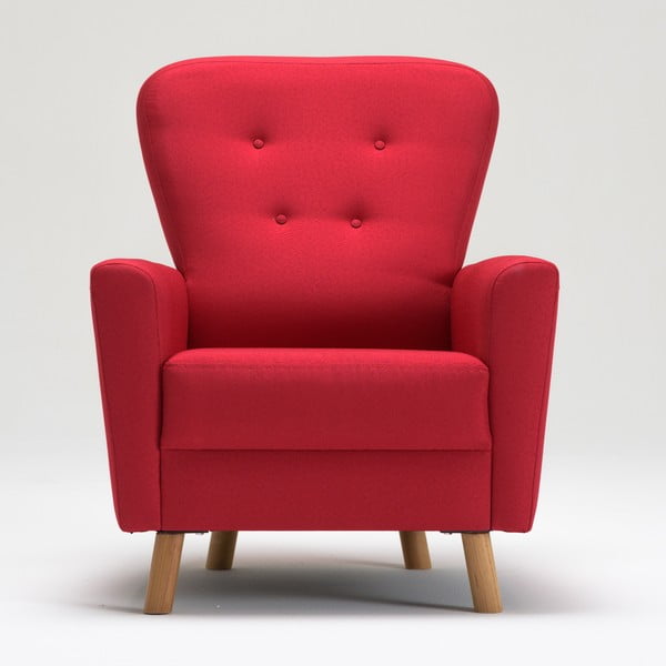 Raudonas fotelis Balcab Home Unique