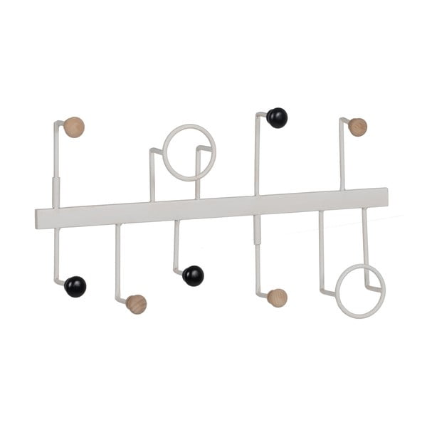 Iš metalo sieninė lentyna baltos spalvos – Ixia-image-1