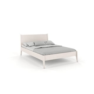 Balta dvigulė lova iš bukmedžio medienos Skandica Visby Radom, 140 x 200 cm