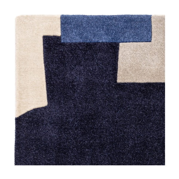 Rankų darbo iš perdirbto pluošto kilimas mėlynos spalvos 200x290 cm Romy – Asiatic Carpets-image-2