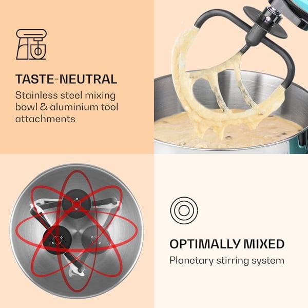 Smėlio spalvos virtuvės kombainas Klarstein Bella Pico 2G-image-2