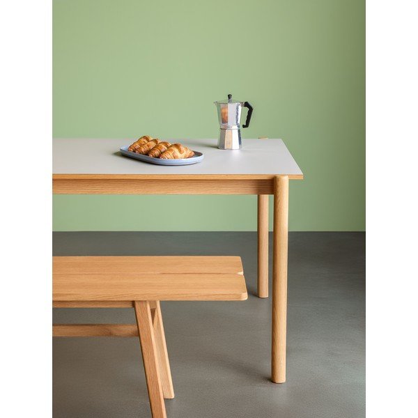 Valgomojo stalas iš ąžuolo masyvo 107x190 cm Oblique – Hübsch-image-1