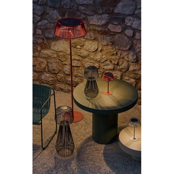 Stalinis lauko šviestuvas LED saulės baterijos ø 33 cm Aldet – Kave Home-image-1