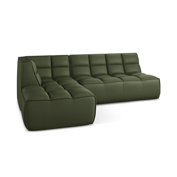 Iš dirbtinės odos modulinė kampinė sofa Kalai – Makamii-image-3